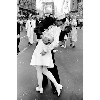 Plakát Plakát, Obraz - Eisenstaedt -Kissing on VJ Day