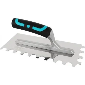 Zednické hladítko Hladítko BIHUI INOX PROFI 280 x 120 mm zub 20mm - měkká rukojeť