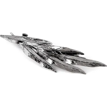 Francouzská spona do vlasů listy Varianta: 3 šedá ocelová, Balení: 1 ks