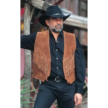 Pánská kožená vesta W-35 XXXL