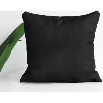 Povlak na dekorativní polštářek XPOSE® Bavlněný povlak na polštář MICHAELA - černý 40x40 cm, Bavlna + Prodloužená možnost vrácení zboží do 50 dnů