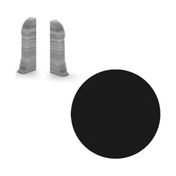 AC AP28 koncovka L+P k liště NGF56, PVC černá hladká, v: 56 mm, 1 pár