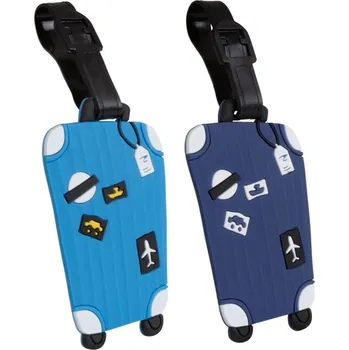 Příslušenství k zavazadlu MONOPOL Sada jmenovek na zavazadlo Doublepack Blue