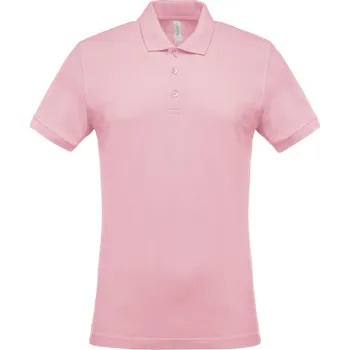 Pánské tričko Kariban Polokošile Kariban K254, krátký rukáv, pánská COT20K25413514-pale pink 4XL Růžová pale