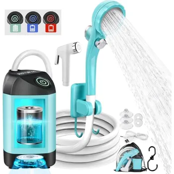 kempingová sprcha AUTOPkio Camping Shower with Auuk, vylepšená kempingová sprcha 4500mAh s dobíjecím čerpadlem, vodotěsná IPX7 pro kempování, outd X001YADCNP