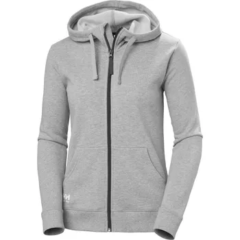 pracovní mikina Helly Hansen Mikina Classic 79323 s kapucí na zip, dámská COT59932307705-grey melang 2XL Melír šedá