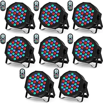 Party dekorace U`King LED Par Spotlight 36 LED jevištní světlo party light RGB DMX512 s dálkovým ovládáním, disco light reflektor osvětlení poh X001GHUVH1