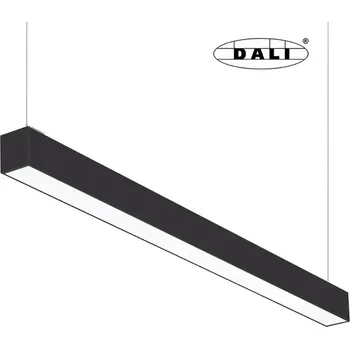 LED svítidlo Fashion 40 W, 4000 K, černá barva, stmívatelné DALI