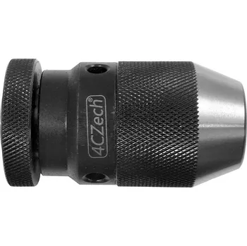 Truhlářská svěrka 4Czech 4CZ Sklíčidlo vrtačkové rychloupínací kovové STROJNÍ 0,5-6mm s kuželem B10, házevost do 0,12mm