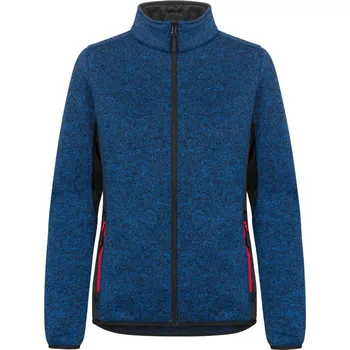 pracovní bunda Promodoro Bunda Promodoro 7705, fleecová, pletená, dámská COT407705i6213-heather roy 3XL Melír modrá královská