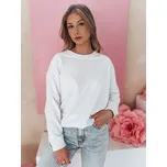 Bílá dámská mikina s jemnými detaily LUMIVIA BY1372 Velikost: ONE SIZE