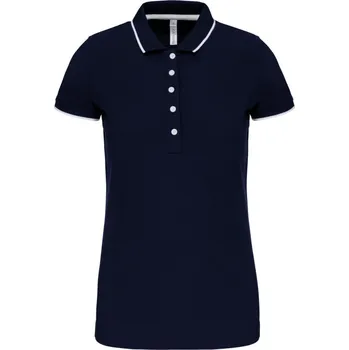 Pánské oblečení Kariban Polokošile Kariban K252, kontrastní, krátký rukáv, dámská COT20K25267701-navy/white/ S Navy/bílá/červená