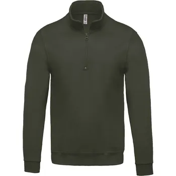 pracovní mikina Kariban Mikina Kariban K478 s 1/4 zipem COT20K47807201-dark khaki S Khaki tmavá
