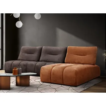 Sedací souprava Designová rohová sedací souprava s nastavitelnou hloubkou sedáku LARI 2 Pravý roh