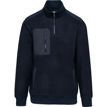 pracovní mikina Kariban Mikina Kariban WK905 s 1/4 zipem, fleecová COT20W90500305-navy 2XL Navy
