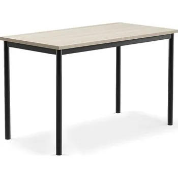 Jídelní stůl Stůl BORÅS PLUS, 1200x600x720 mm, antracitově šedé nohy, HPL deska, jasan