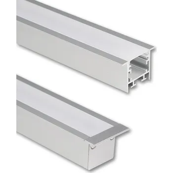 LED páska Vestavný hliníkový profil VF, 35x25mm, včetně mléčného difuzoru, 2m