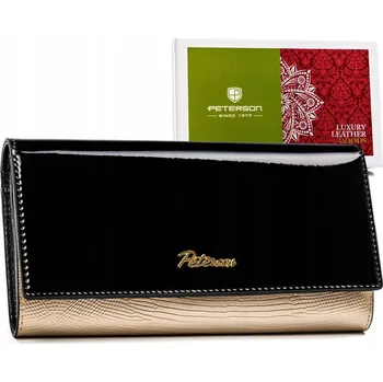 Peněženka Velká, kožená dámská peněženka s háčkem a sponou Barva-Varianta: 1