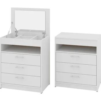 Toaletní stolek Slevadoma Toaletní stolek DRESS-04 Barva: Bílá