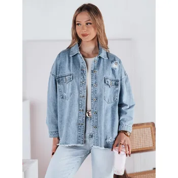 Dámský bomber Dámská bunda katana KATAFIT džínová TY4794 Barva: Nebeská, Velikost: L/XL