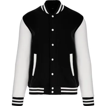 pracovní mikina Kariban Mikina Teddy K497, fleecová, unisex COT20K49798002-black/white M Černá/bílá