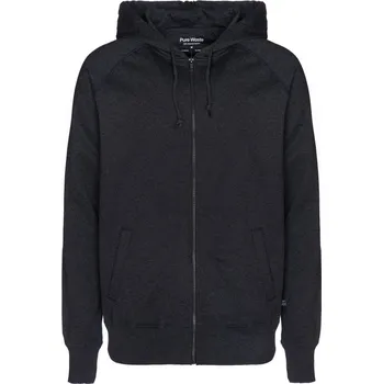 pracovní mikina Pure Waste Mikina s kapucí HJUB na zip, unisex COT74HJUB02001-anthracite S Antracitová