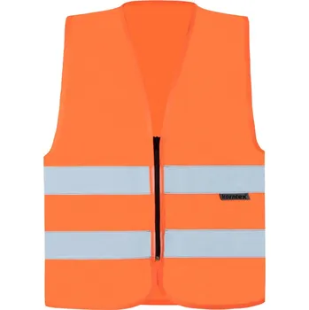 pracovní vesta Korntex Vesta RX217 – Cologne se zipem, reflexní COT76R21723515-orange Oranžová 5XL