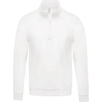 pracovní mikina Kariban Mikina Kariban K478 s 1/4 zipem COT20K47800113-white 3XL Bílá