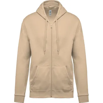 pracovní mikina Kariban Mikina Kariban K479 s kapucí na zip COT20K479r7805-light sand 2XL Písková světlá