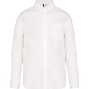 Kariban Košile K537, nežehlivá, dlouhý rukáv COT20K53700101-white S Bílá