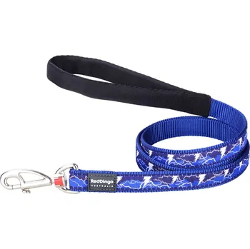 Vodítko pro psa Red Dingo STYLE LIGHTNING Námořnická modrá 15mm x 120 cm
