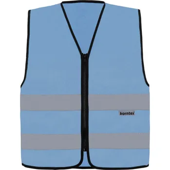 pracovní vesta Korntex Vesta RX217 – Cologne se zipem, reflexní COT76R21741001-sky blue S Modrá nebesky