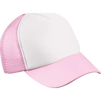 Pracovní přilba Myrtle Beach Kšiltovka MB 71, síťovaná, 5 panelová, dětská COT03007175999-white/baby UNI Bílá/růžová