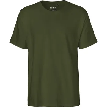 pracovní tričko Neutral Tričko O60001, z bio bavlny, krátký rukáv, pánské COT776001za004-military XL Zeleň vojenská