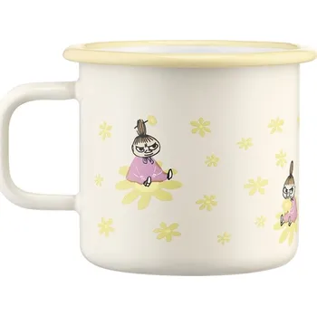 Smaltovaný hrnek Moomin Flowers 0,37l, žlutý Muurla Muminci