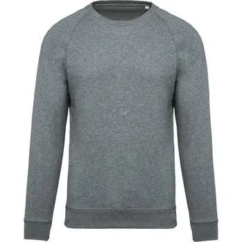 pracovní mikina Kariban Mikina Kariban K480 z bio bavlny, raglánová, pánská COT20K48003413-grey heathe 3XL Melír šedá