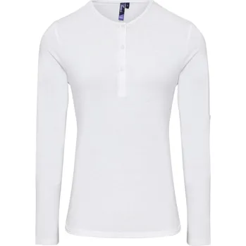 pracovní tričko Premier Tričko PR318 s rolovatelnými dlouhými rukávy, dámské COT39031800105-white 2XL Bílá