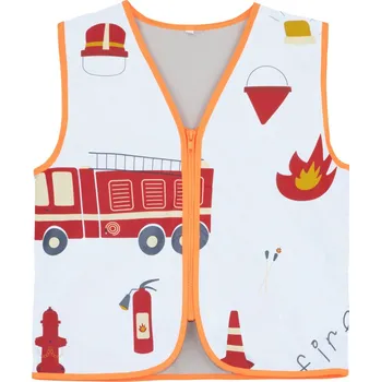 Korntex Vesta ACTION, reflexní, dětská COT76ACTNagx00-silver/fire XS Stříbrná/hasiči