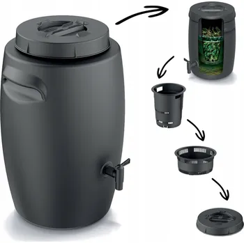 Kompostér Kompostér 1-komorový Botle 25 l černý