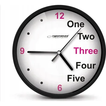 Hodiny Nástěnné hodiny NEXTIME červené 20 cm