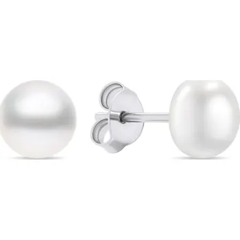 Oblečení a móda Brilio Silver Půvabné stříbrné náušnice pecky s pravými perlami EA585/6/7/8W 0,8 cm + 2 měsíce na vrácení zboží