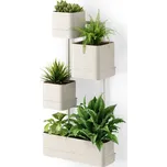 Nástěnný květináč Umbra Cubiko - písková