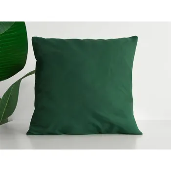 Povlak na dekorativní polštářek XPOSE® Povlak na polštářek 40 x 40 cm tmavě zelený