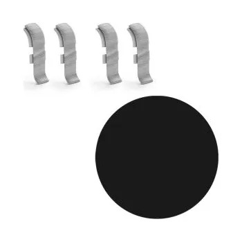 soklová lišta AC AP28 spojka k liště NGF56, PVC černá hladká, v: 56 mm, 4 ks