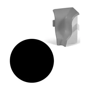 Podlahová lišta AC AP35 vnitřní růžek k liště 08, Černá, 1 ks