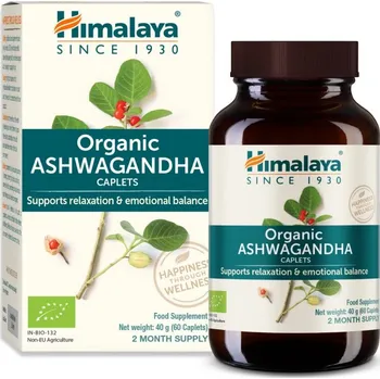 Přírodní produkt Himalaya Herbals Organic Ashwagandha BIO 60 tbl.