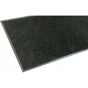 VSTUPNÍ ROHOŽKA ČERNÁ POD DVEŘE NA BOTY SE TŘPYTKAMI 50x80 cm
