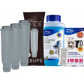 Kávovar Sada filtrů Krups KRUPS F08801 3ks, Latteo 250ml, Odvápňovač 6 Ks