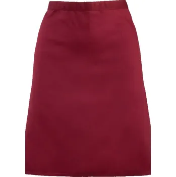 Pracovní zástěra Premier Zástěra Colours PR 151 do pasu, krátká COT39015137099-burgundy UNI Burgundová
