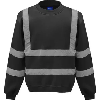 pracovní mikina Yoko Mikina HVJ 510 Hi-Vis, výstražná COT79J51000202-black M Černá